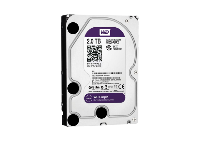 Sərt disk HDD Western Digital WD20PURX Purple (DB) 3.5 Surveillance 2TB