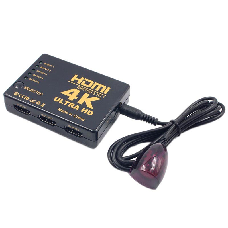 Kommutator HDMI SWITCH 5 TO 1 4K ULTRA HD