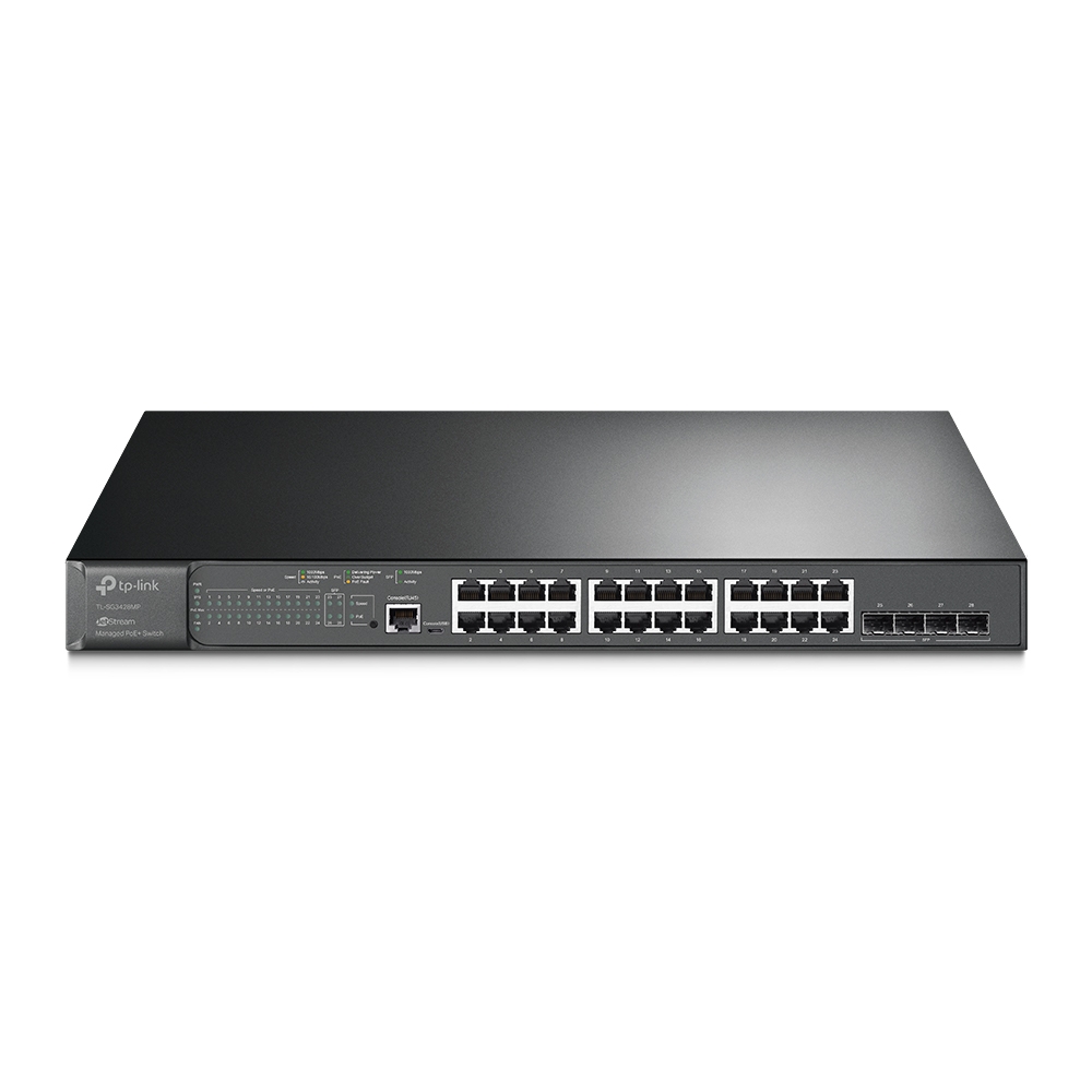 PoE Kommutator TP -LINK TL-SG3428MP (UN) Jetstream 28-Port Gigabit L2+ MANAGED Switch with 24-Port PoE+