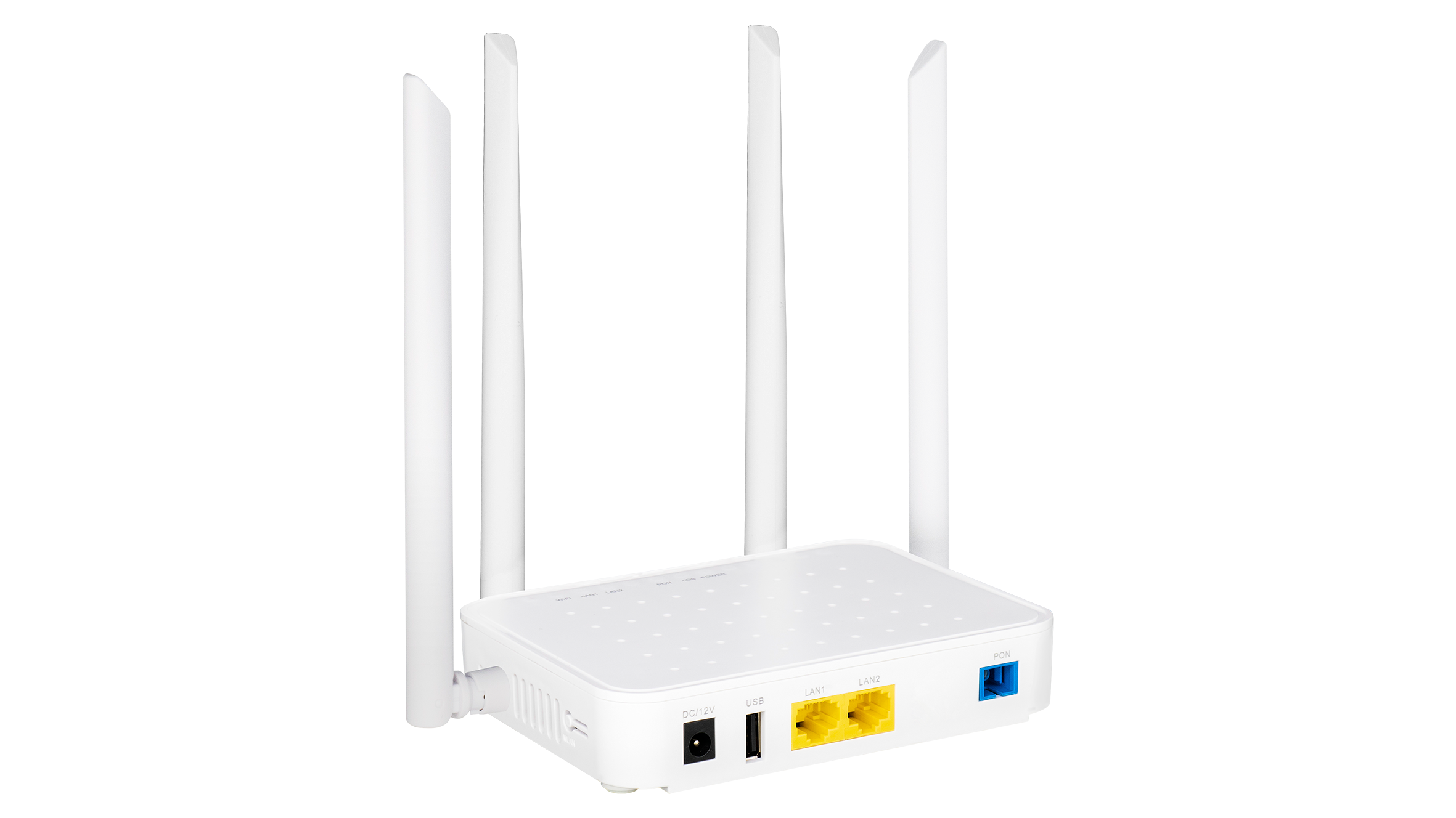BDCOM GP1705-2G  xPON WiFi ONU, 1-Port GPON/EPON (SC/UPC), 2-Port Gigabit RJ45, dual band 1200M WiFi, 4 external antennas