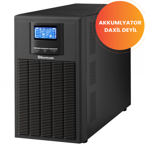 SHTURMANN  WINNER PRO+ 3KVA TOWER ONLINE UPS 3000VA 2700W  WITHOUT BATTERY  12V7AH 6pcs USB PORT, LCD