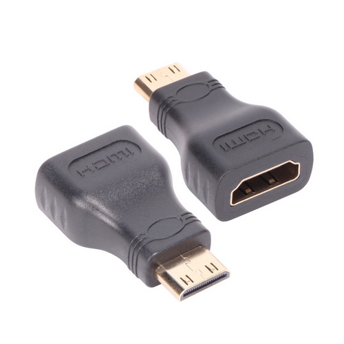 Konnektor VCOM CA316 MINI HDMI M/HDMI AF ADAPTOR GOLD PLATED