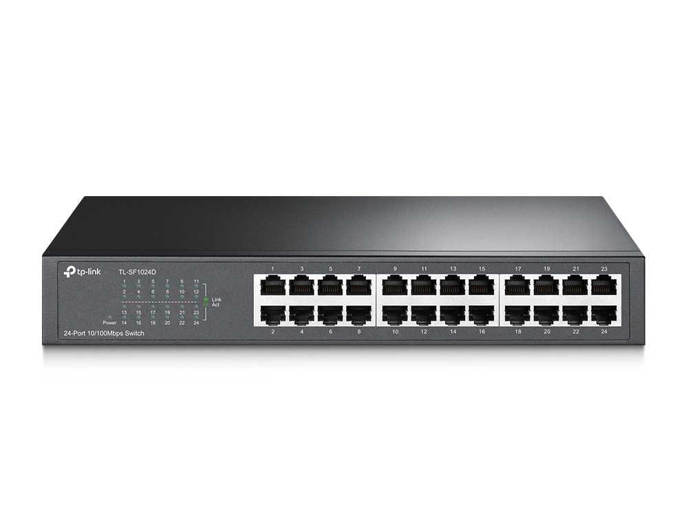 Kommutator TP -LINK TL-SF1024D 24-PORT FAST ETHERNET DESKTOP&RACKMOUNT SWITCH