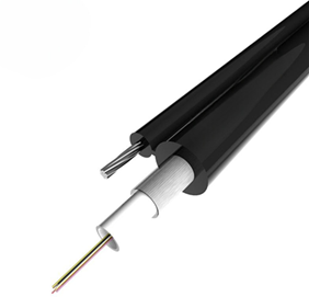 SHTURMANN FO8 AERIAL FIBER CABLE TROSLU SINGLE MODE FIG8 3KH 8CORE G652D  1.0MM  7 MESSENGER WIRE 4KM ROLL 10.0X5,3MM