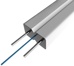 Shturmann FTTH Drop Cable Indoor use, FO1 core, G657A2, Galvanized steel wire strength member 0.45 2MM,LSZH White jacket 1000M