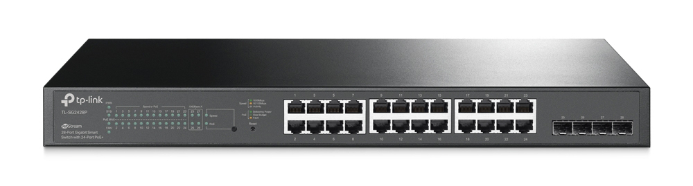 Kommutator TP -LINK TL-SG2428P UN  JETSTREAM 28-PORT GIGABIT SMART SWITCH WITH 24 PORT POE+