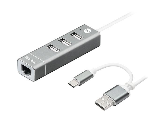 SGM S-link Swapp SW-U222 10/100Mbps Type-C & USB 2.0 Usb Ethernet Adaptör