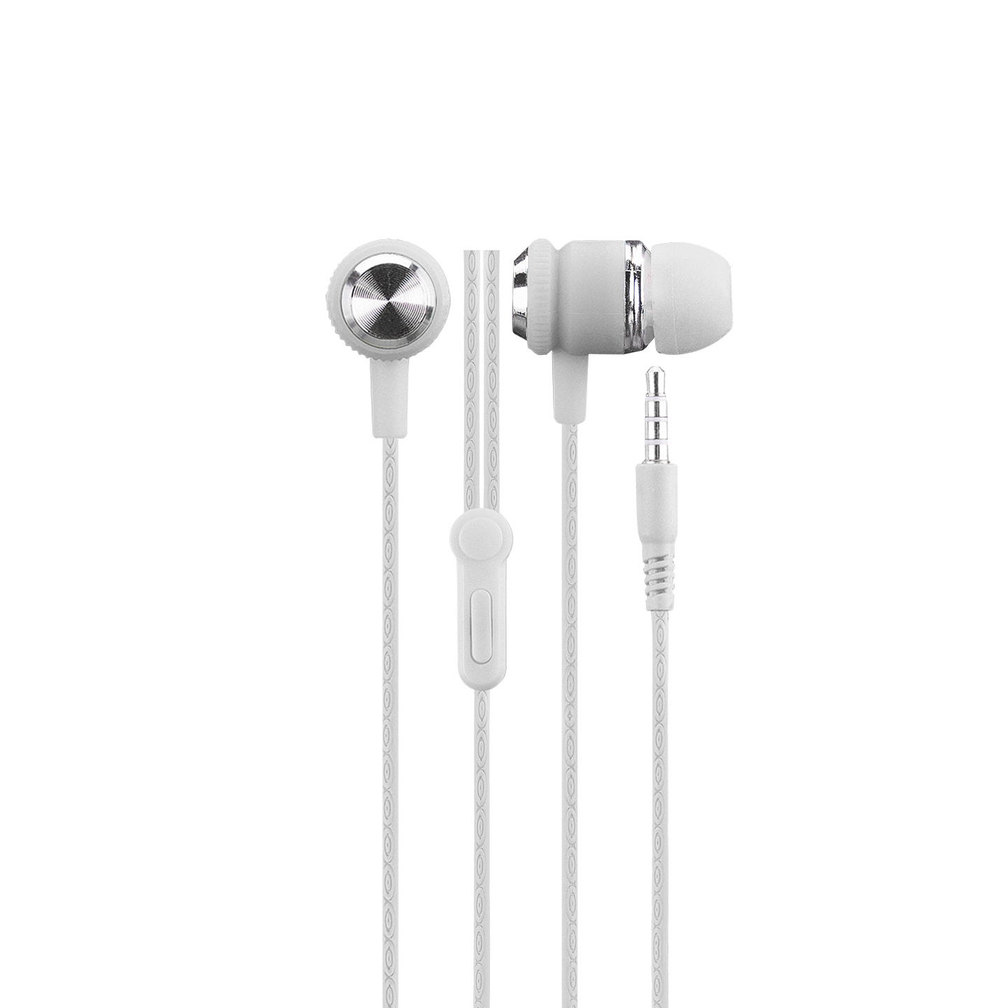 Qulaqcıq SGM Hytech HY-XK24 Mobile Phone Compatible In-ear White / Silver Headset with Microphone