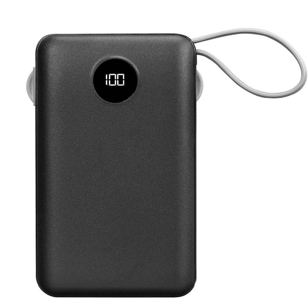 SGM S-LINK P102 10000MAH PRM 2*USB+TYPEC+MICRO+LIGH TNING SIYAH LCD TAŞINABILIR PIL ŞARJ CIHAZI POWERBANK