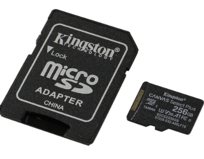 Kingston 256G micSD Select Pls 100R C1