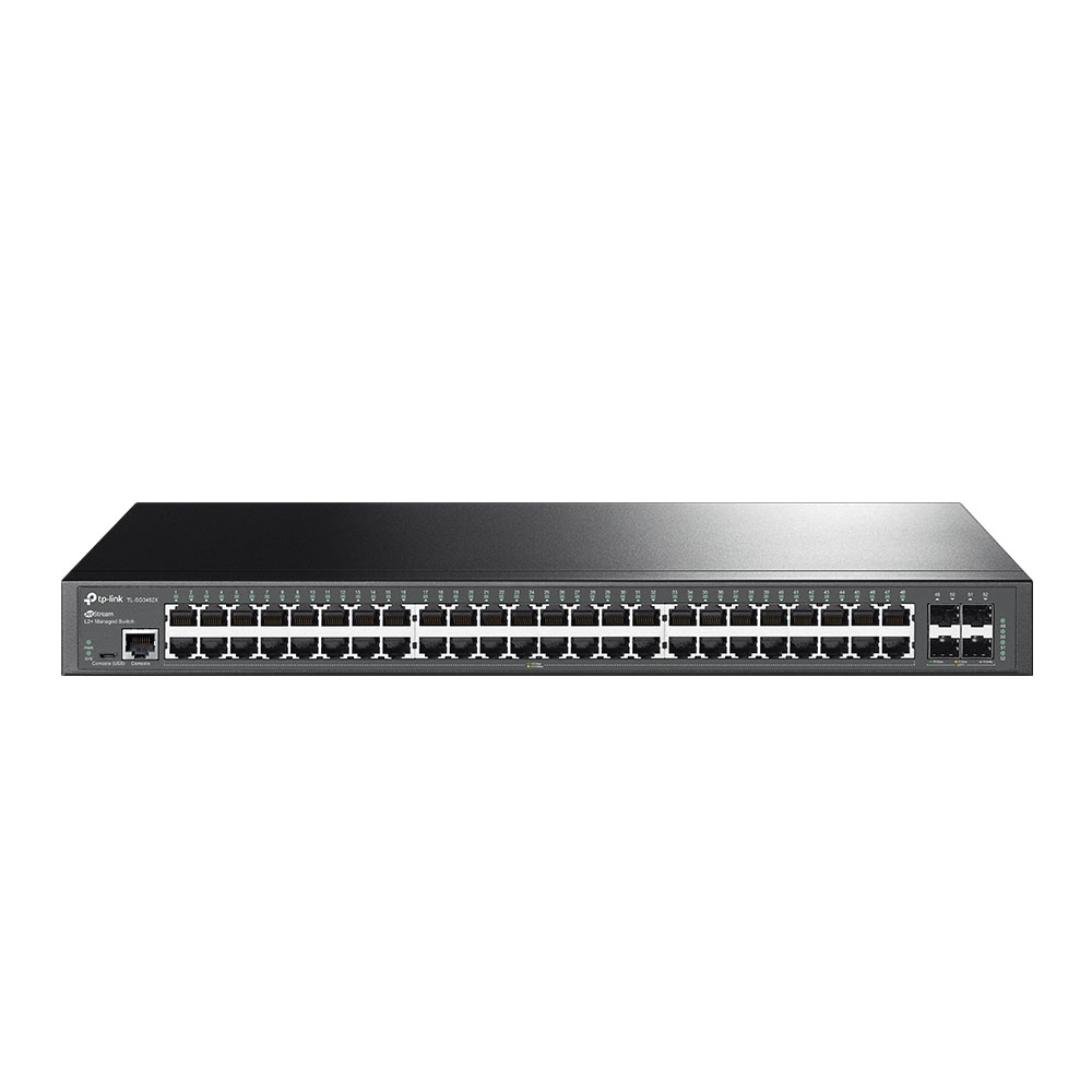 TP-Link SG3452X Omada 48 Port Gigabit L2 Managed Switch with 4 10GE SFP Slots