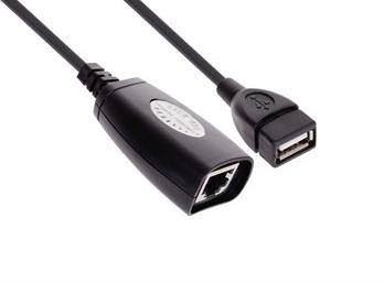 Kabel VCOM D2024 USB RJ45 CAT5E/6 EXTENDER ,LENGTH UP TO 45M