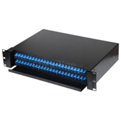 Qutu SHTURMANN 48 PORT SC/UPC  RACKMOUNT OPTIK TERMINATION STEEL FULL  LOADED BOX (SLEEVE,PIGTAIL ,CASETTE,ADAPTER) SLT  %38606