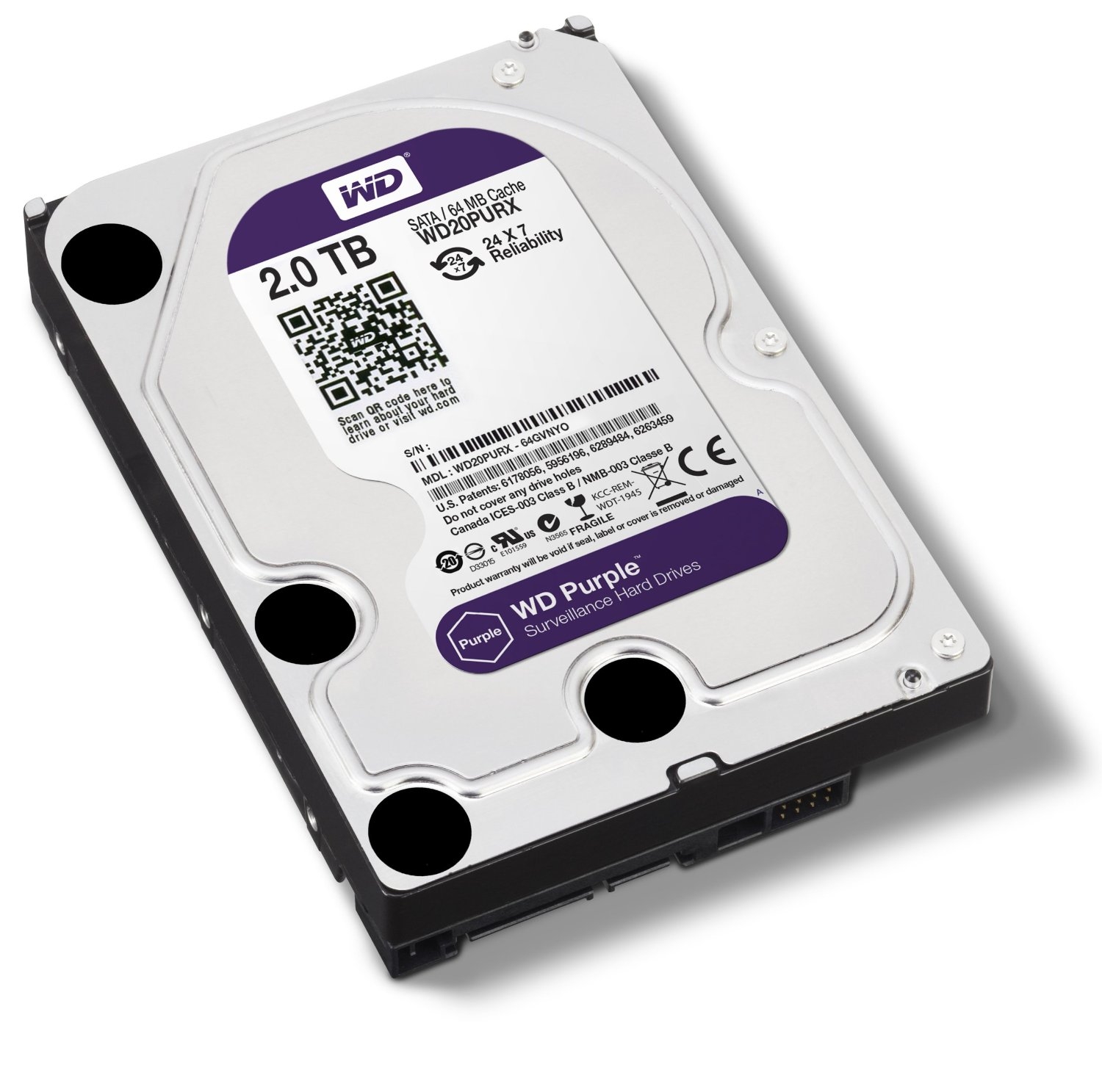 Sərt Disk WD PURPLE WD20PURX 2TB (2)
