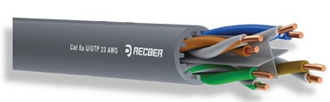 Recber Cable CAT6A U/UTP LSZH 4x2x23 AWG SL500 500M