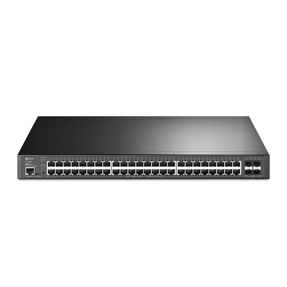 TP-Link SG3452XP Omada 48-Port Gigabit and 4-Port 10GE SFP+ L2+ Managed Switch with 48-Port PoE+