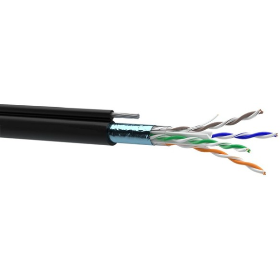 Shturmann 4x2x23AWG CAT6 F UTP Outdoor Asqılı Troslu PE 500M