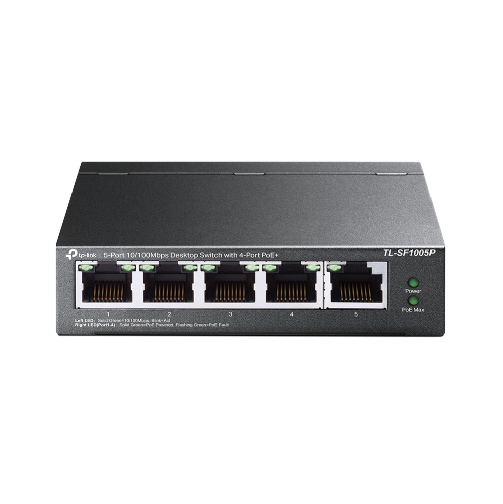 Kommutator TP -LINK TL-SF1005P  5-PORT DESKTOP SWITCH 4-PORT POE+