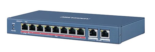 PoE kommutator Hikvision DS-3E0310HP-E (O-STD) 8p 110W Hi-PoE 90w Unmanaged