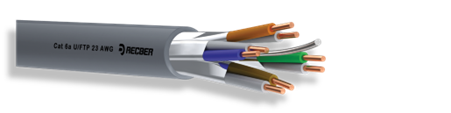 Recber Cable CAT6A U/FTP LSZH 4x2x23 AWG SL500 500M